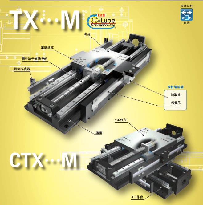 日本IKO-TX高精密定位工作台 滚珠丝杆驱动半导体行业用